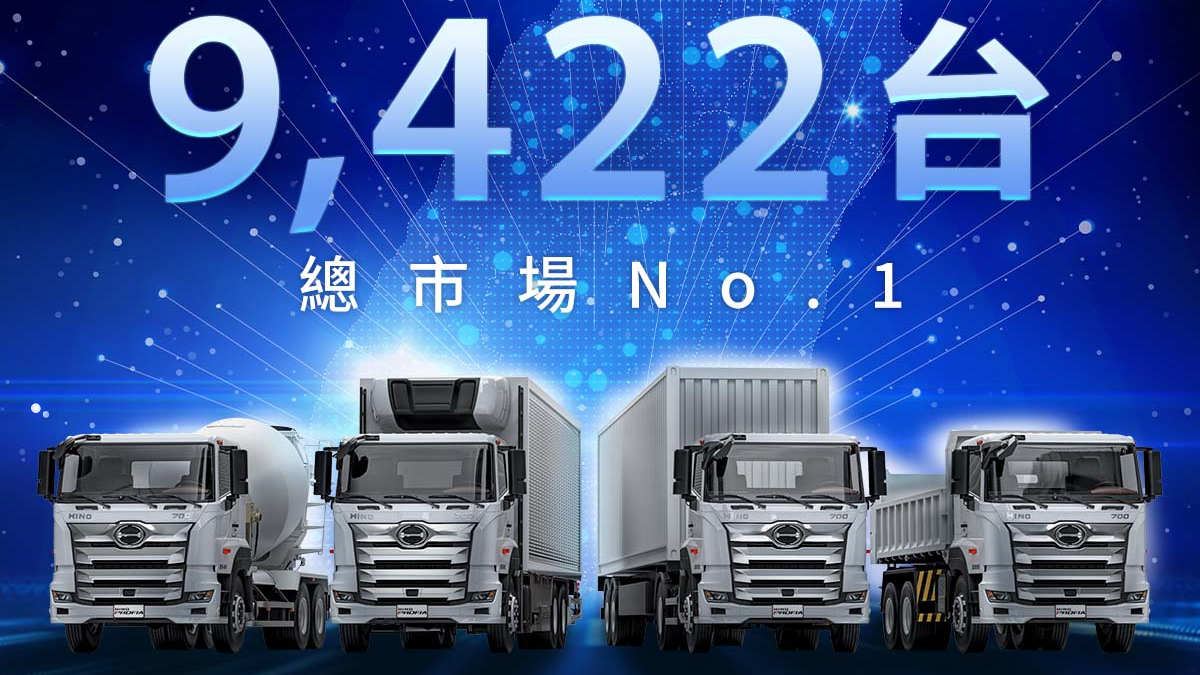 和泰商用車雙品牌於 2021 年台灣 3.49 噸（含）以上創下  9,422  輛銷售新紀錄！