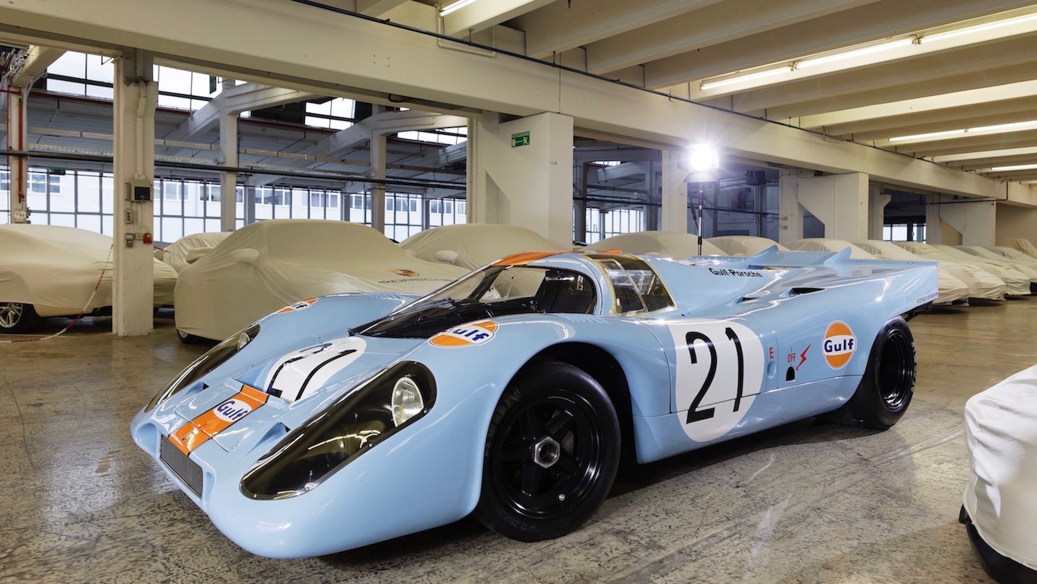 電影《極速狂飆》（Le Mans）中主角所駕駛的Porsche 917 KH。