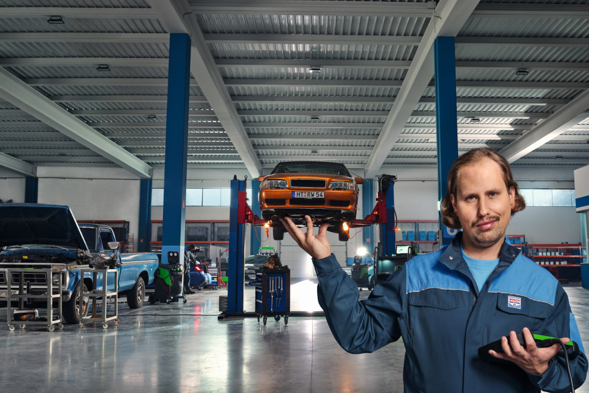 BCS 博世汽車專業維修服務備有 Bosch 博世的全方位檢測與修繕設備。