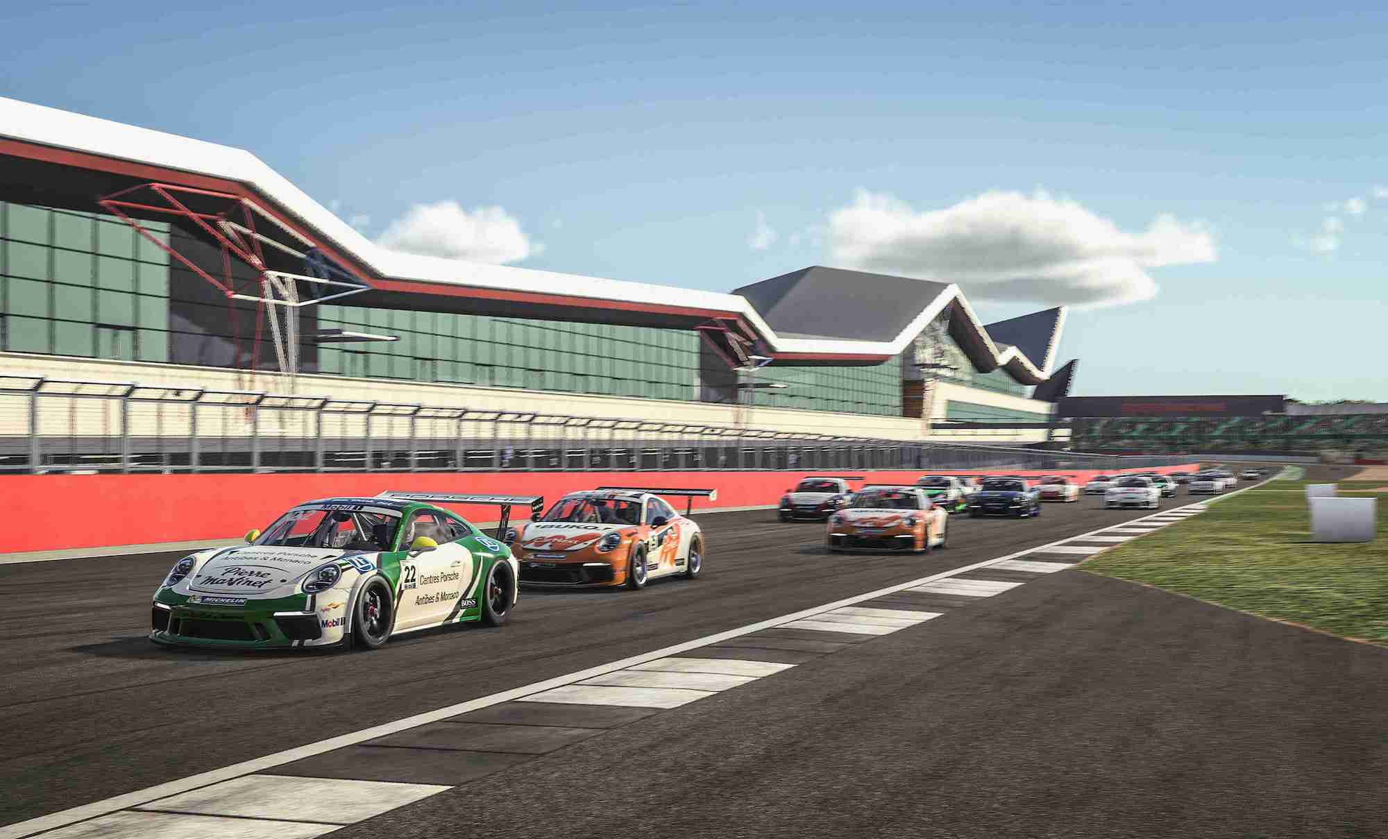 Porsche Mobil 1 Supercup 線上虛擬競賽第二戰於上週於虛擬英國銀石賽道（Silverstone Circuit）落幕，共計 31 位頂尖選手駕駛虛擬 Porsche 911 GT3 Cup 賽車參戰。