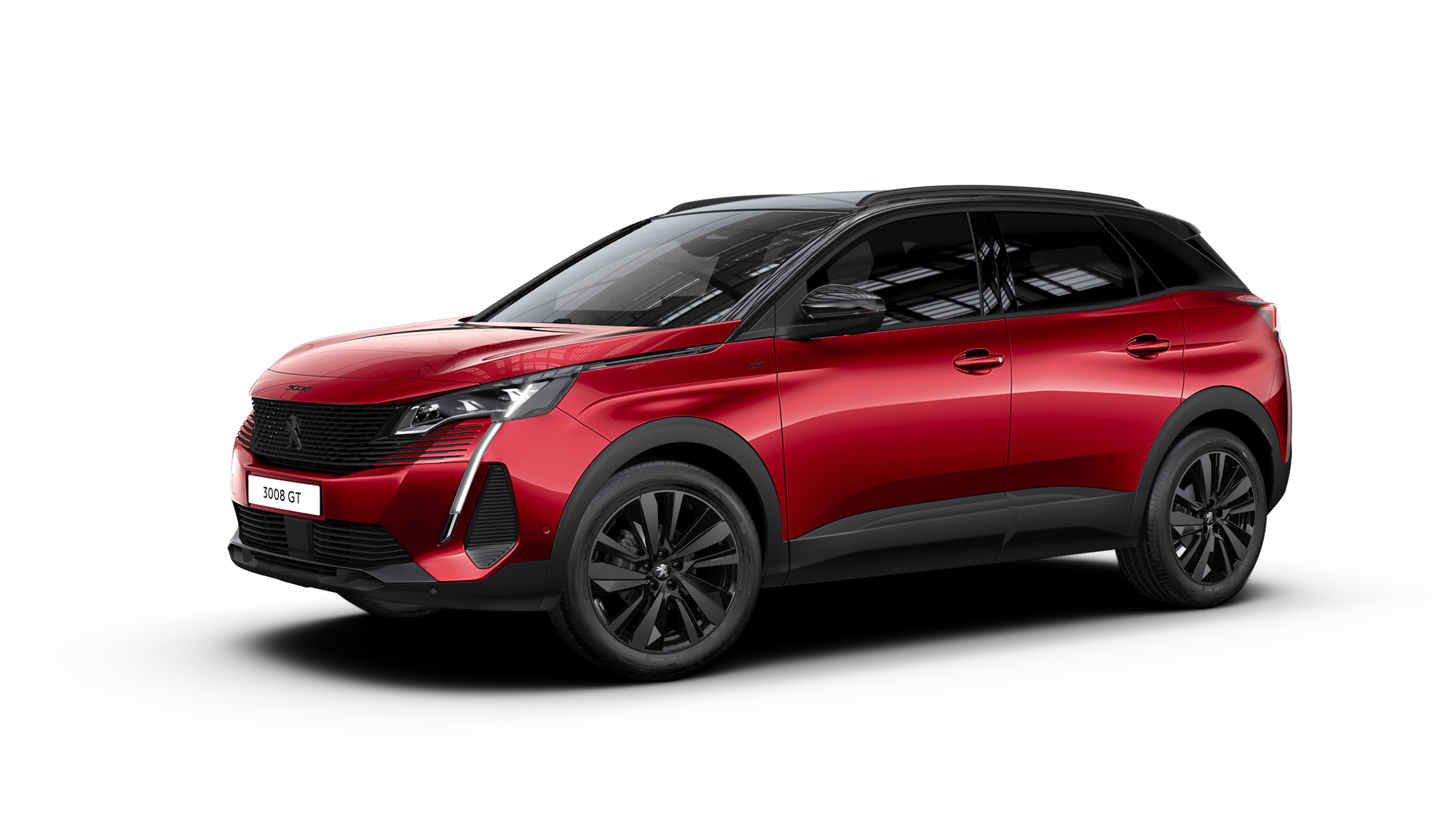 3008 純黑特仕版烈焰紅車色。