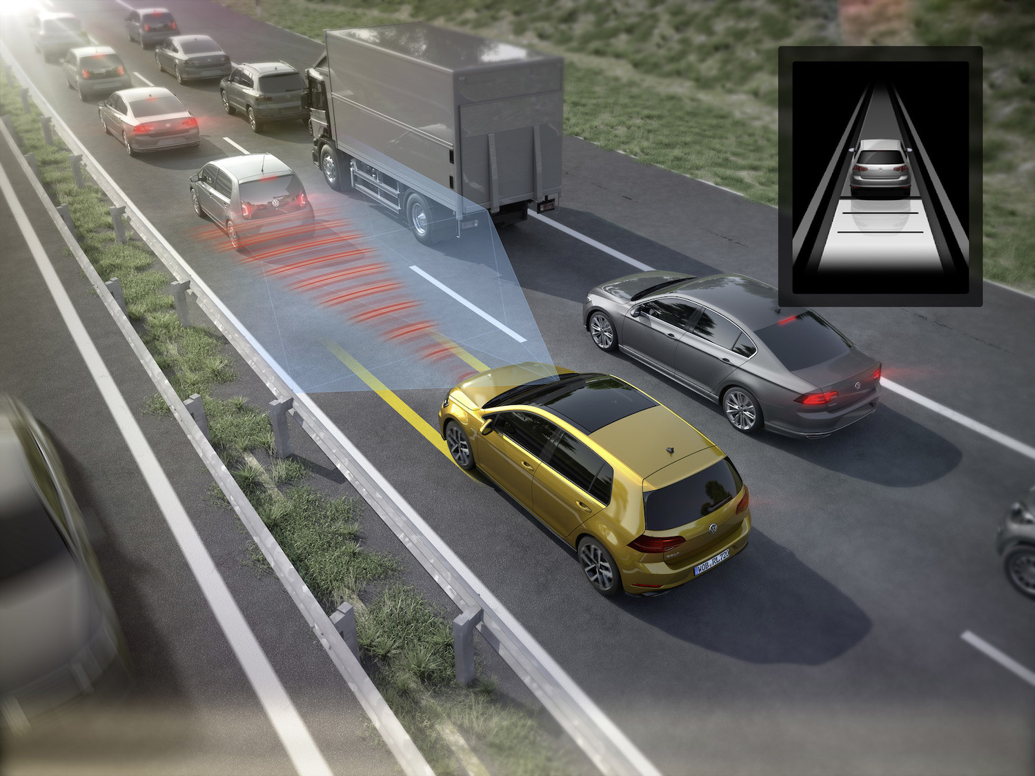 Front Assist 車前碰撞預警系統（含 AEB 自動輔助緊急煞車功能）。