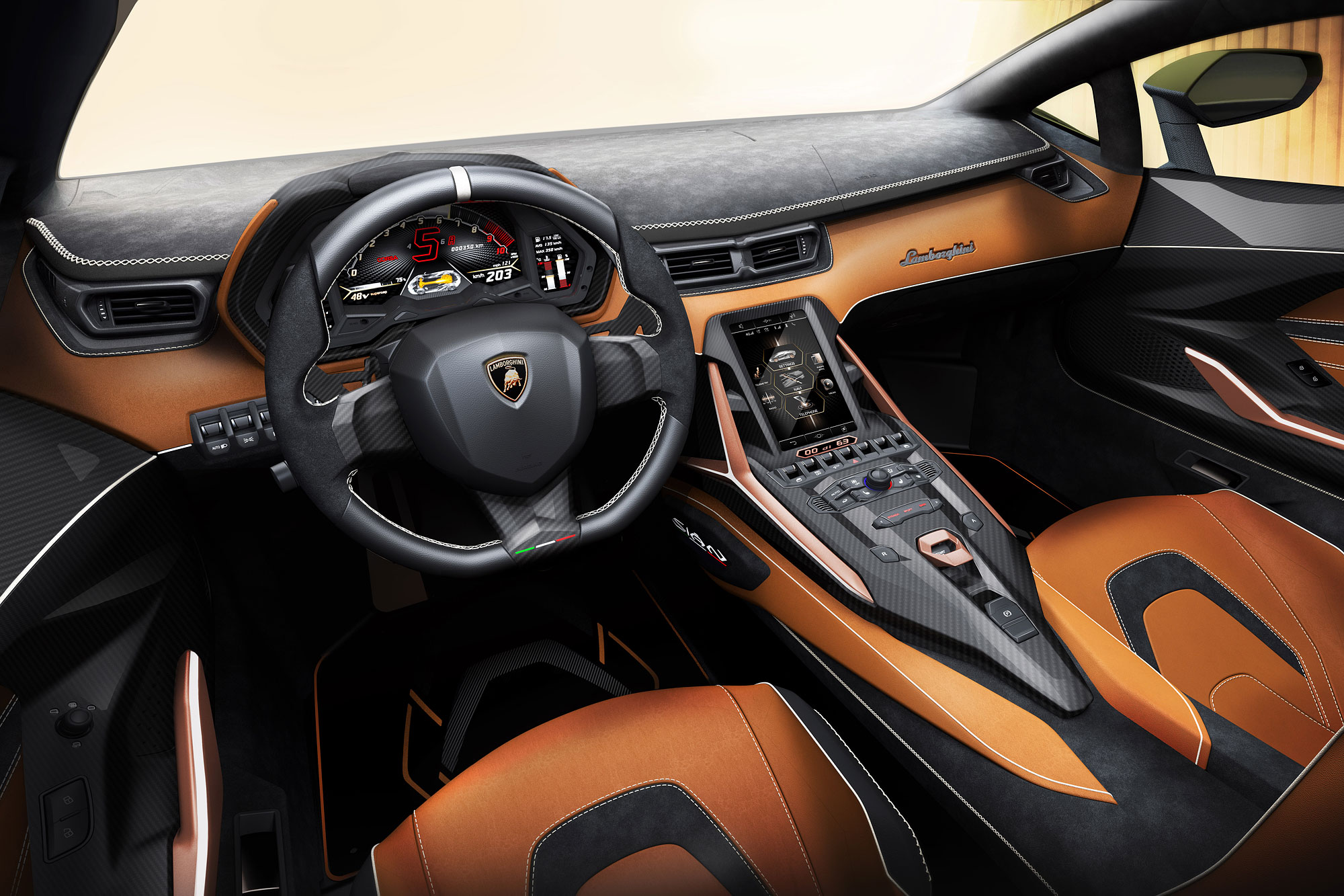 車內引入全新的 HMI 人機介面,中控台改以直立式的觸控螢幕作為操作核心。
