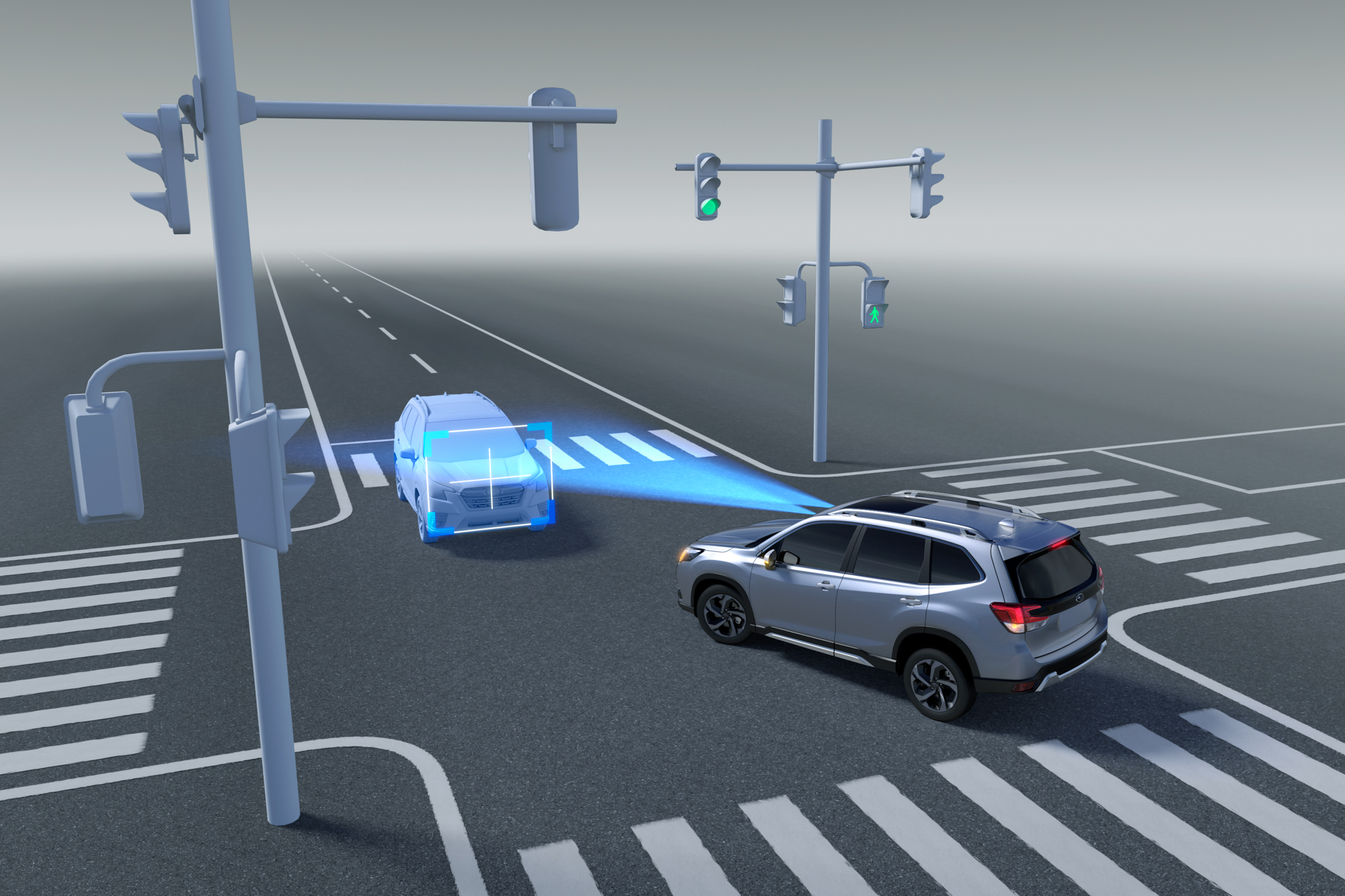 PCB 預防碰撞自動煞車系統新增轉彎緊急自動煞停輔助功能。