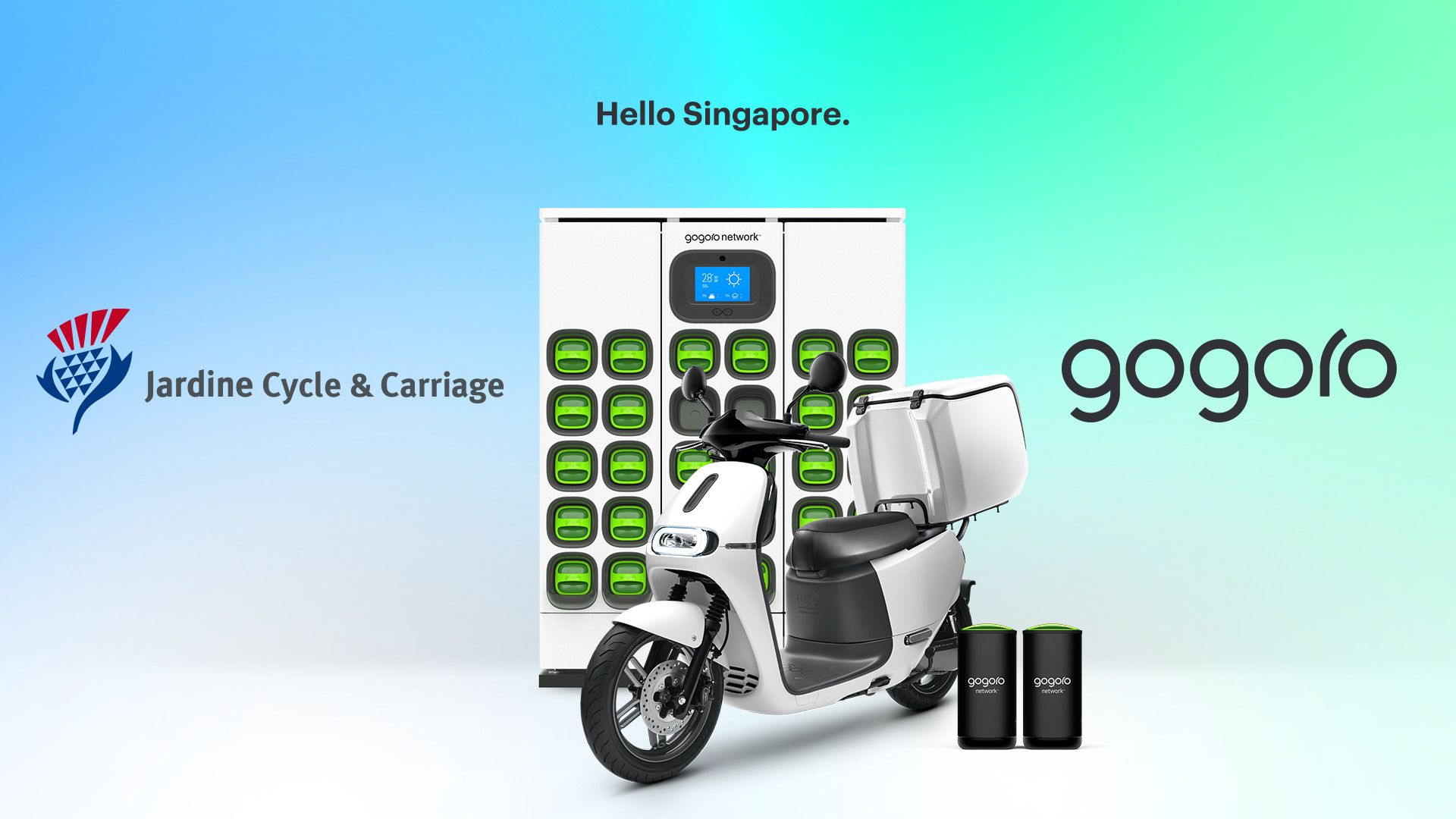 ▲ Gogoro 宣佈於新加坡建立二輪電動機車和電池交換合作夥伴關係