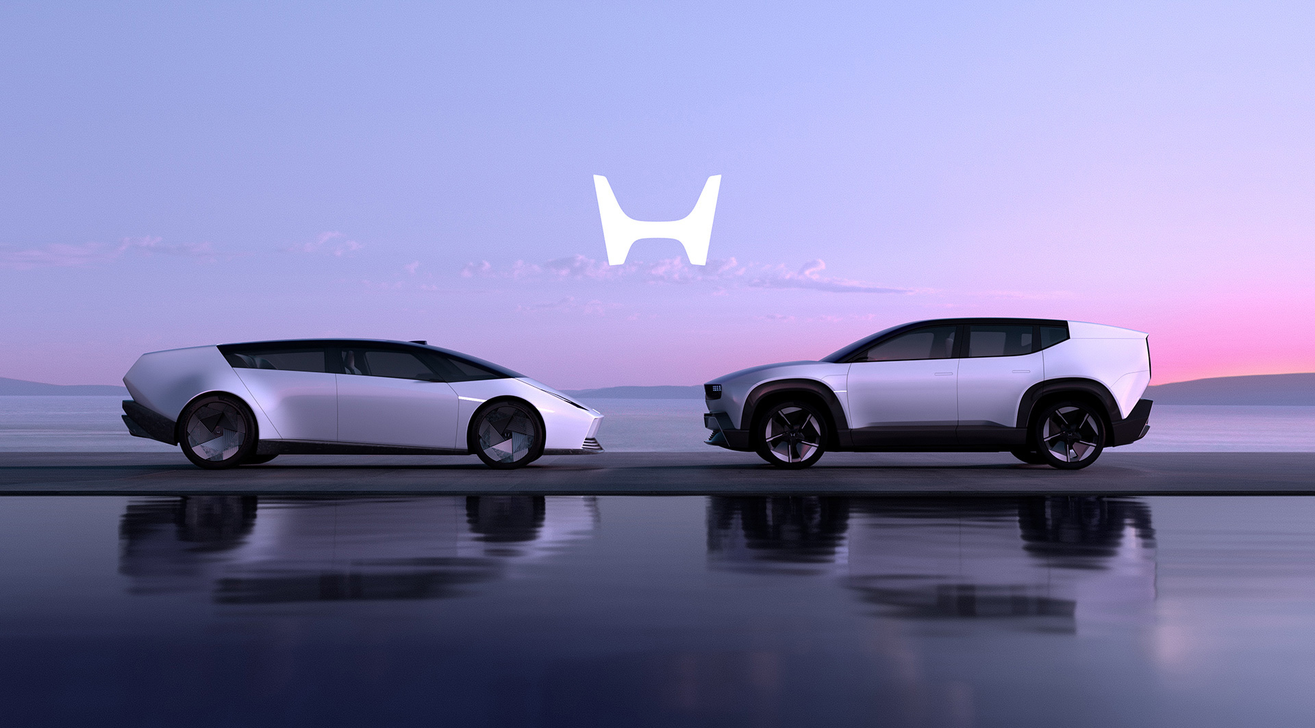 Honda 0 SUV / Honda 0 Saloon。