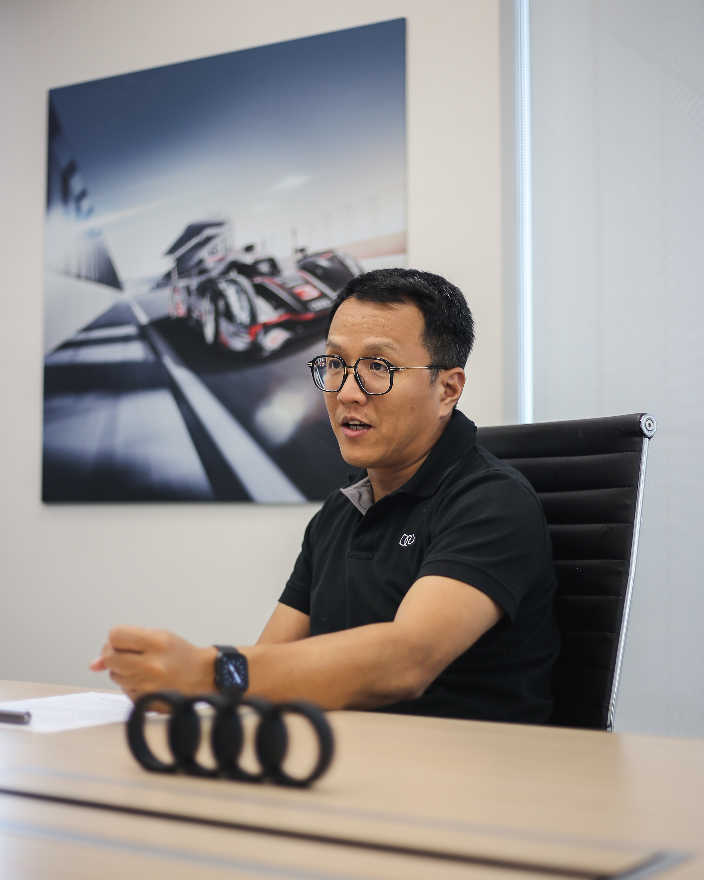 Audi Taiwan 資深公關經理 黃南瑄先生。