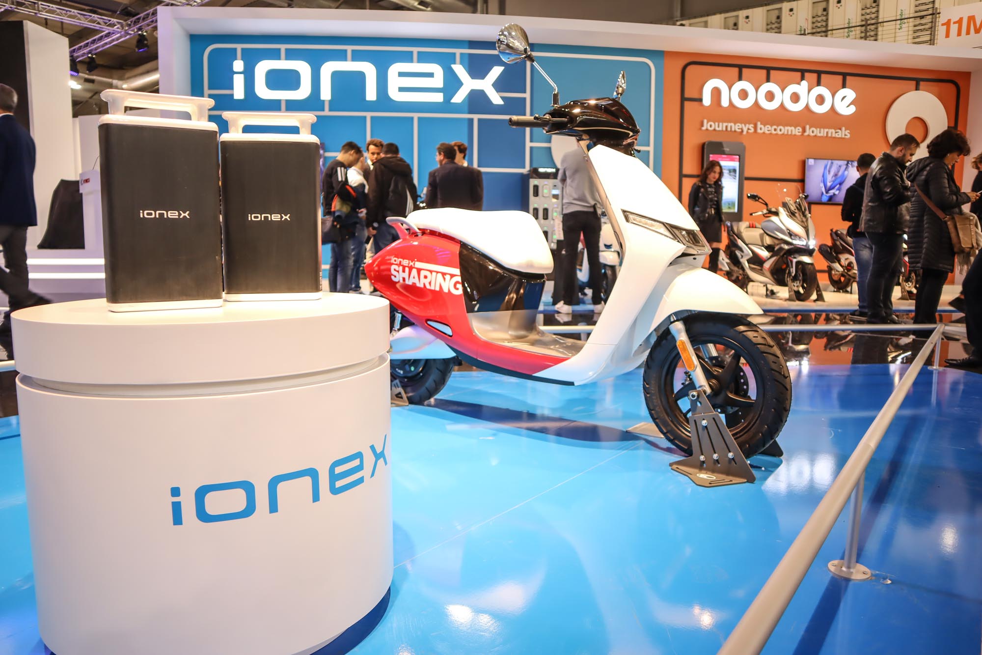 於 2019 米蘭車展上，Kymco 針對 iONEX 的展出能量也精心安排，期望讓全球看見自己於電動領域的努力與現階段成果。