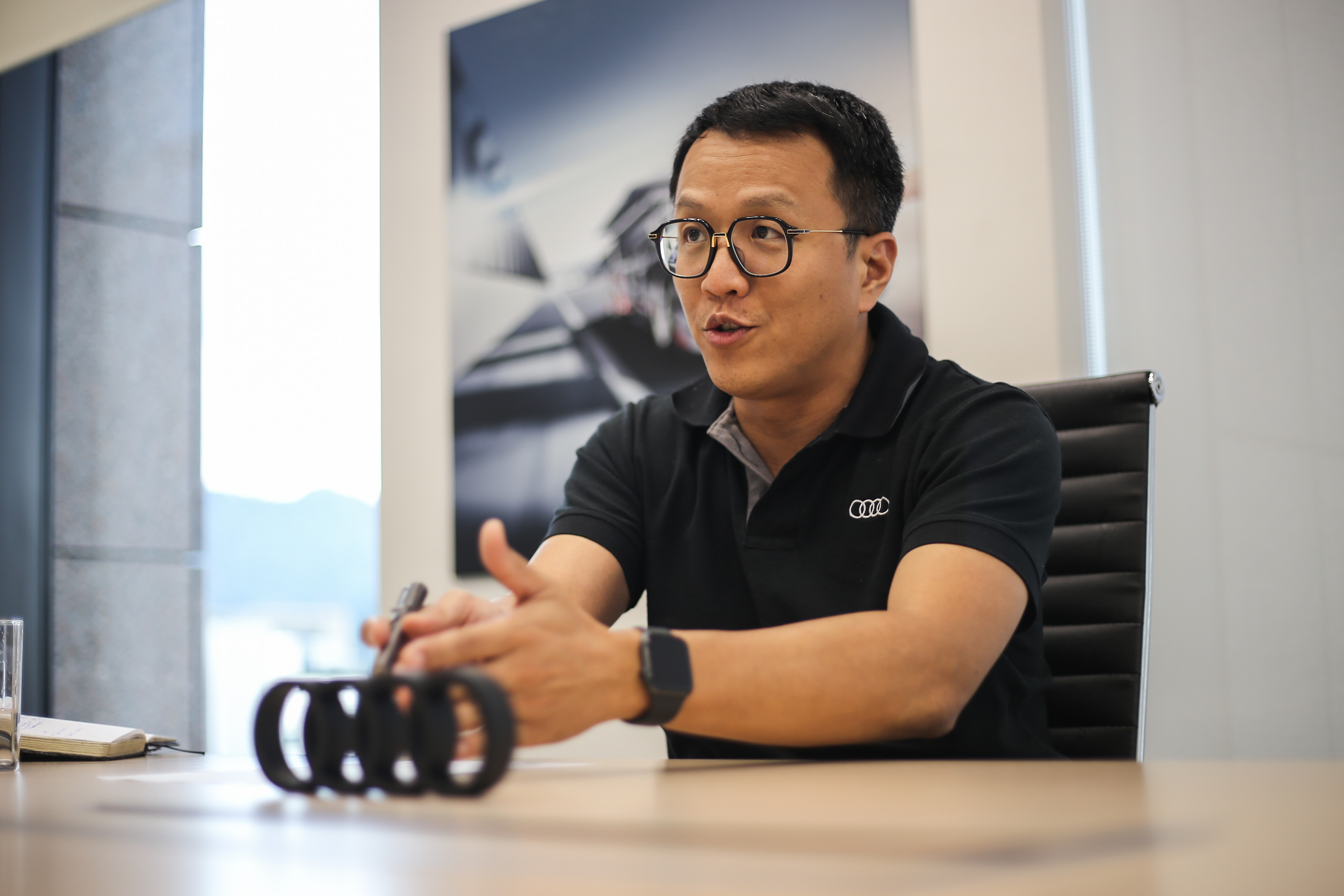 Shawn 強調 Audi Taiwan 將提供消費者「一站式」的電動車購車體驗。