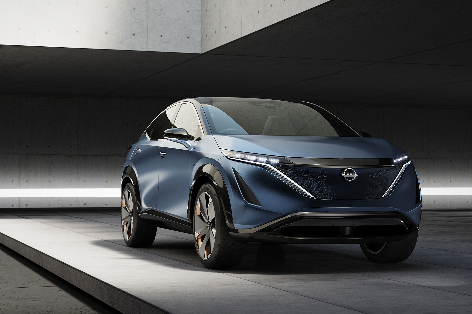 Nissan 於 2020 CES 展中發表 Ariya 概念車。