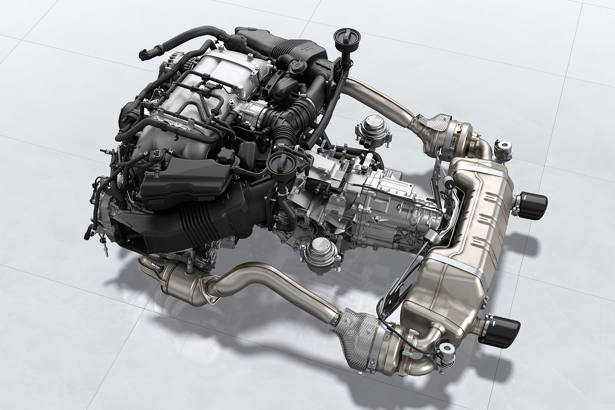 718 Cayman GT4 與 718 Boxster 搭載的 4.0 升水平對臥六缸自然進氣引擎，是由 911 Carrera 搭載的水平對臥六缸引擎修改而來。