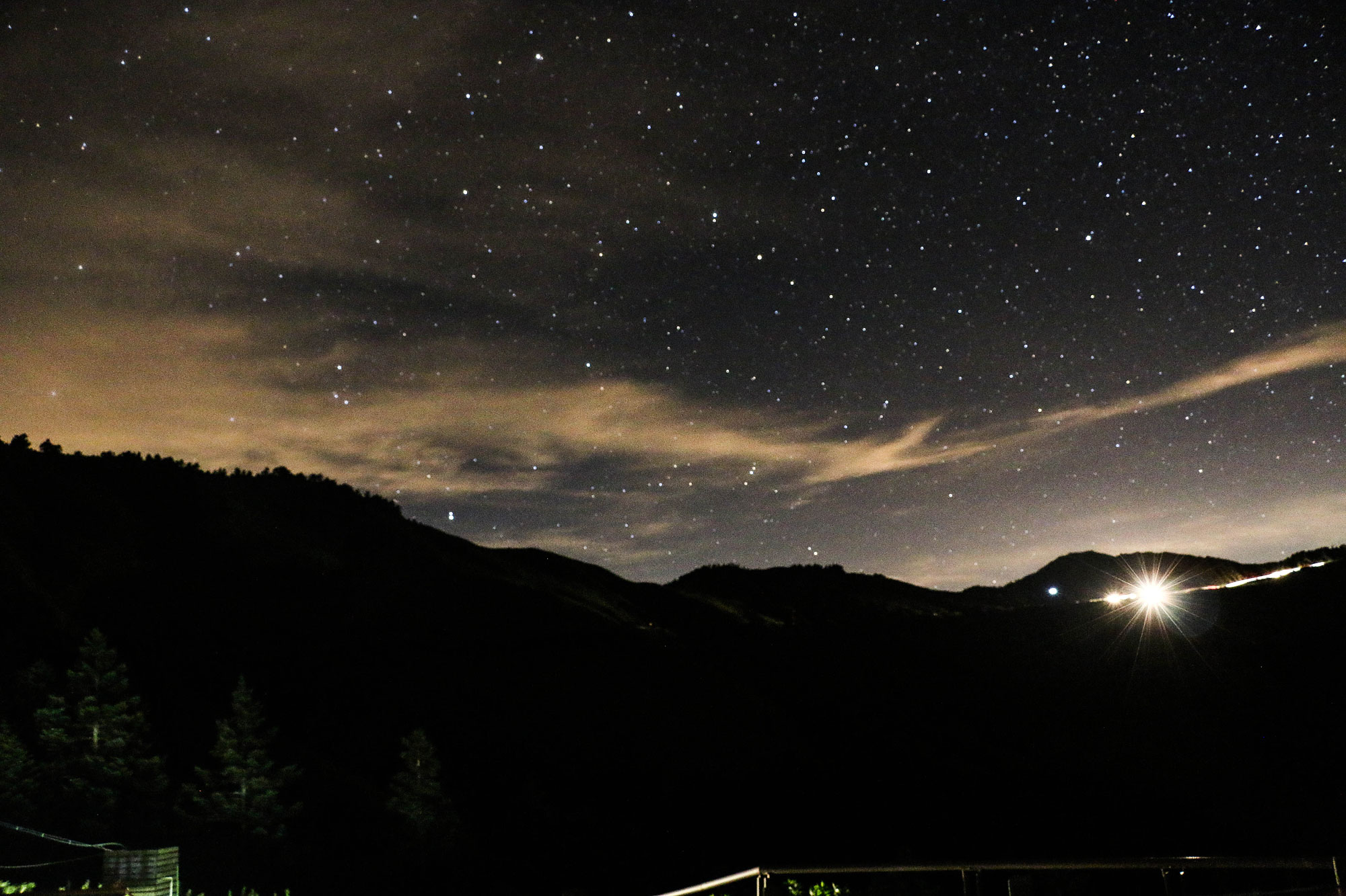 獲得國際暗天協會認證，臺灣第一座國際暗空公園合歡山的夜空，是此行的重點。