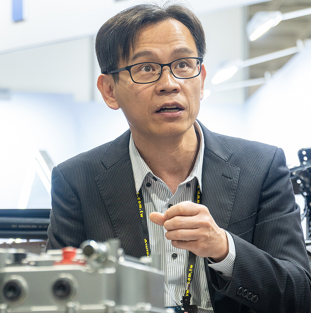 捷能動力科技呂百修總經理期許未來能成為台灣電動動力系統tier 1的供應商，也就是電動車界的Bosch。