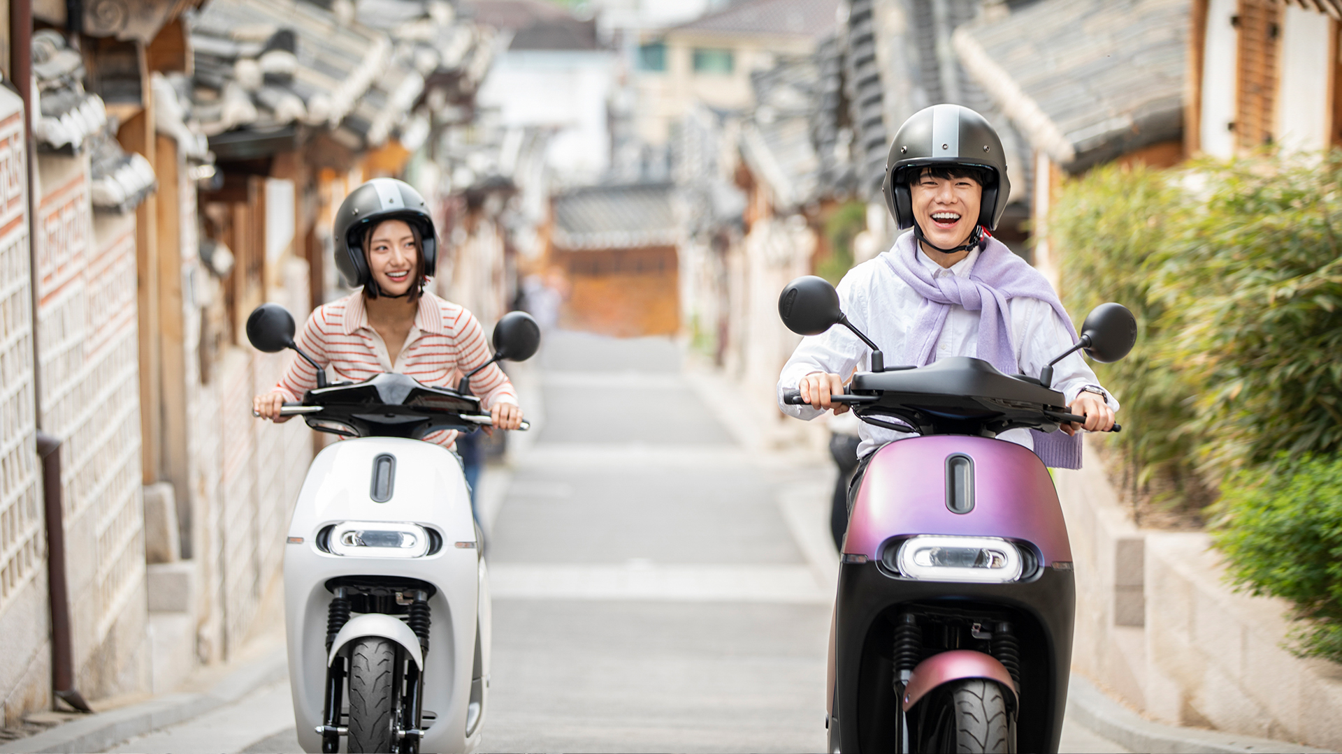 ▲ Gogoro 深化與韓國 Bikebank 合作 於八大城市導入電動機車與電池交換服務