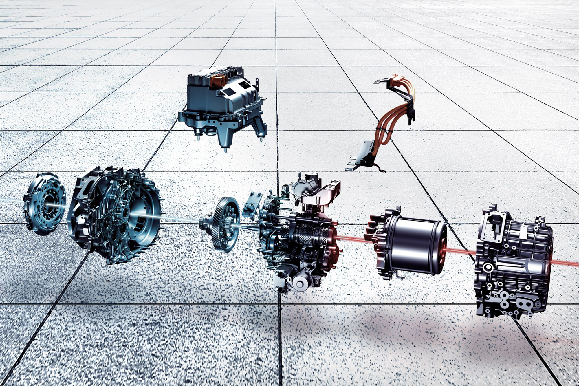 HS PHEV 馭電版搭配 10 速智能電動變速箱。