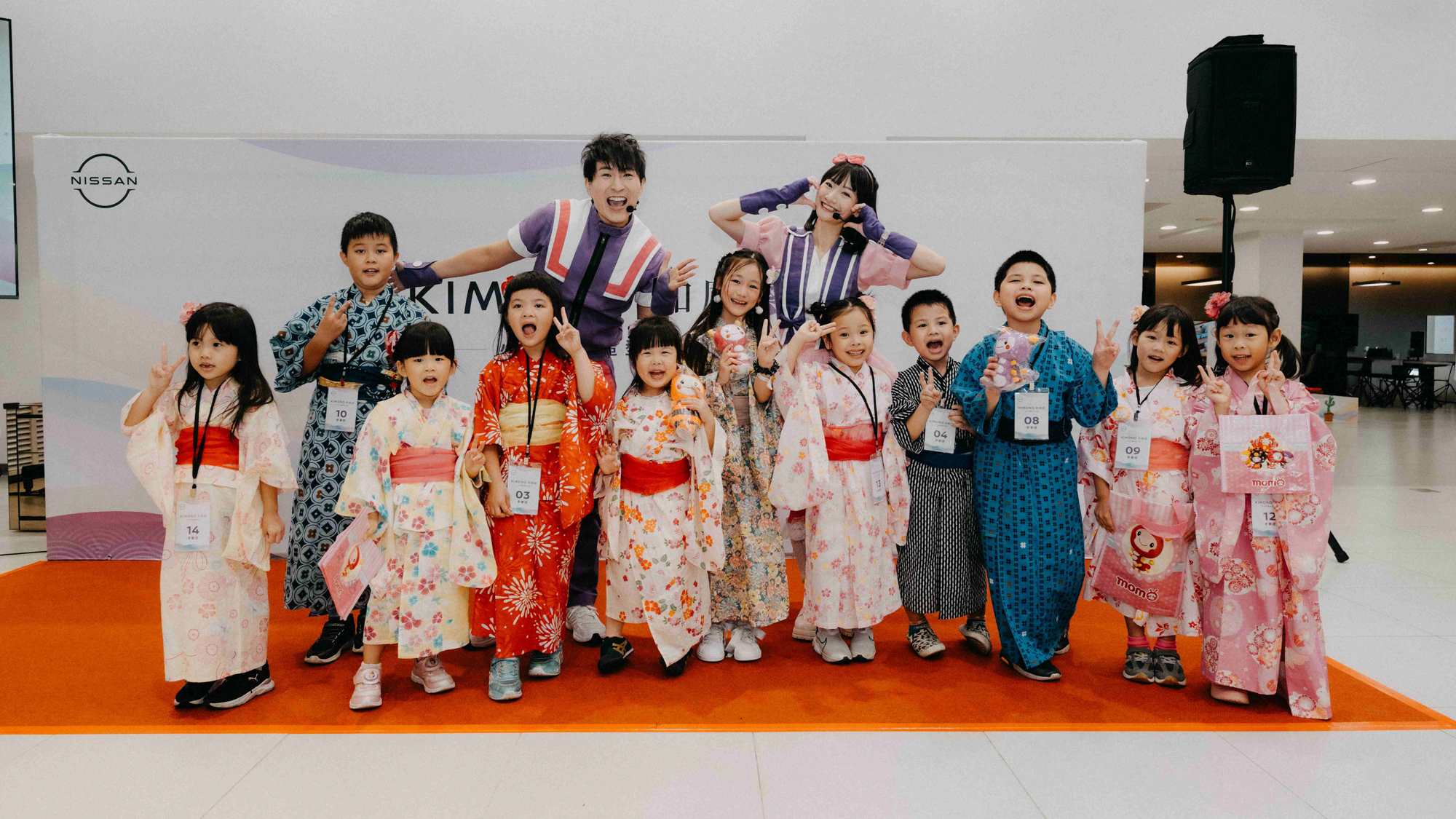 KIMONO和風祭從和服造型、和風舞台，到親子互動、偶像圓夢與學習支持，讓消費者感受到NISSAN對細節的講究與用心。