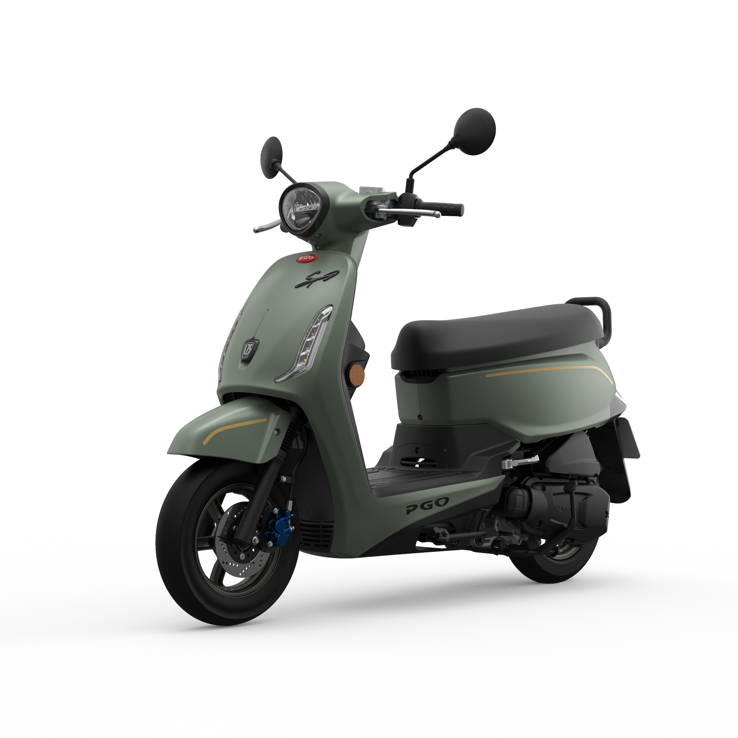 提供四種車色選擇,此為古靈綠。