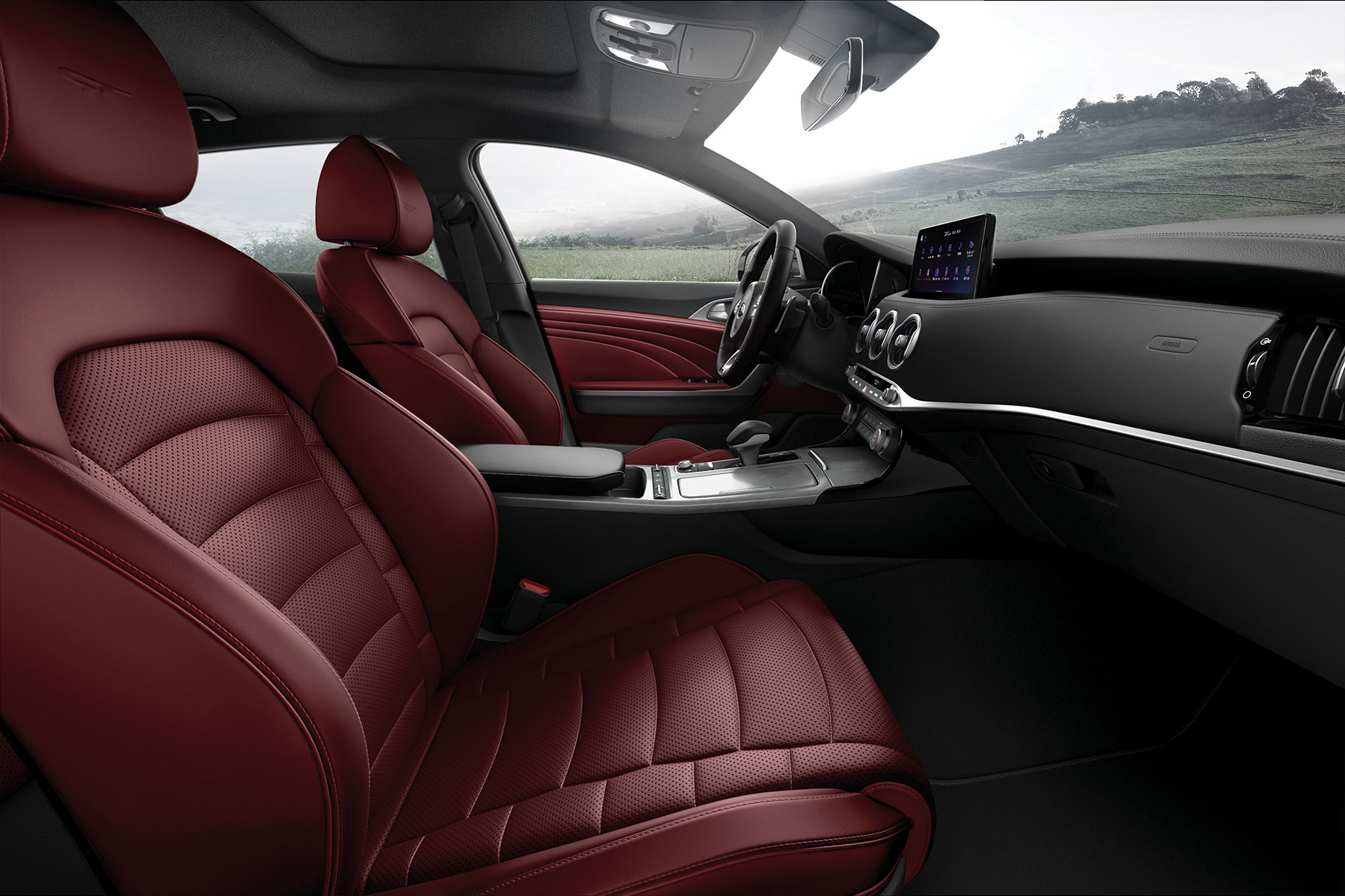 3.3 GT AWD 紅色 Nappa 透氣真皮座椅。