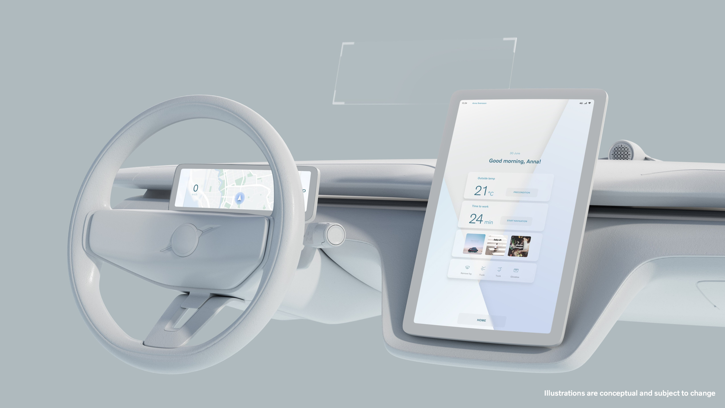 透過 Volvo 與 Google 工程師的通力合作，簡化操作方式與優化使用介面，駕駛能依需求輕鬆獲取行車資訊，透過大型且訊息集中的觸控螢幕整合各項功能，客戶可以透過觸摸或語音輕易操作。